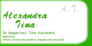 alexandra tima business card